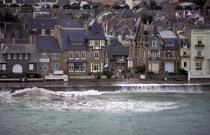 Les grandes marées à Saint-Malo. © Philip Plisson / Plisson La Trinité / AA05463 - Photo Galleries - Aerial shot