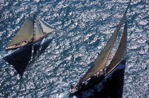 Velsheda et Tuiga. © Philip Plisson / Plisson La Trinité / AA05570 - Photo Galleries - J Class yacht