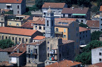 Porto-Vecchio . © Philip Plisson / Plisson La Trinité / AA05650 - Nos reportages photos - Clocher