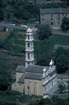 Eglise en Corse . © Philip Plisson / Plisson La Trinité / AA05653 - Nos reportages photos - Maison