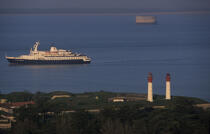 Les 2 phares de l'île d'Aix. © Philip Plisson / Plisson La Trinité / AA05862 - Nos reportages photos - Fort-Boyard