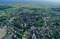 La ville de Guérande. © Philip Plisson / Plisson La Trinité / AA05961 - Nos reportages photos - Vue aérienne