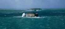 La Conchée et au fond, l'île de Cézembre. © Philip Plisson / Plisson La Trinité / AA06113 - Photo Galleries - Island [35]