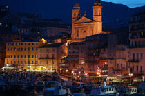Bastia de nuit. © Philip Plisson / Plisson La Trinité / AA06379 - Nos reportages photos - Port
