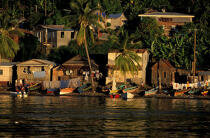Village de pêcheur à Sainte-Lucie. © Philip Plisson / Plisson La Trinité / AA06557 - Photo Galleries - Saint Lucia