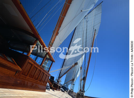 Sur le pont de shenandoah. - © Philip Plisson / Plisson La Trinité / AA06630 - Nos reportages photos - Elément d'un bateau