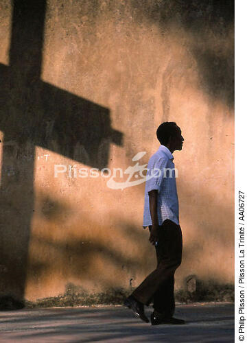 Promeneur à Saint-Domingue. - © Philip Plisson / Plisson La Trinité / AA06727 - Nos reportages photos - Antilles [Les]