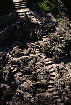 Etranges rochers sculpté à Rothéneuf. © Philip Plisson / Plisson La Trinité / AA07079 - Photo Galleries - Philip Plisson