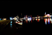 Eclairage dans le port de Saint-Nazaire. © Philip Plisson / Plisson La Trinité / AA07128 - Photo Galleries - Saint-Nazaire