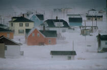 Tempête de neige sur les îles de la Madeleine. © Philip Plisson / Plisson La Trinité / AA07234 - Nos reportages photos - Ile [Québec]