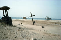 Epave sur les côtes de Mauritanie. © Philip Plisson / Plisson La Trinité / AA07341 - Photo Galleries - Boat graveyard