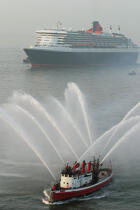 Arrivée du Queen Mary II à New-York. © Guillaume Plisson / Plisson La Trinité / AA07634 - Photo Galleries - Sea Rescue