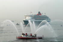 Arrivée du Queen Mary II à New-York. © Guillaume Plisson / Plisson La Trinité / AA07667 - Photo Galleries - Big Cruises