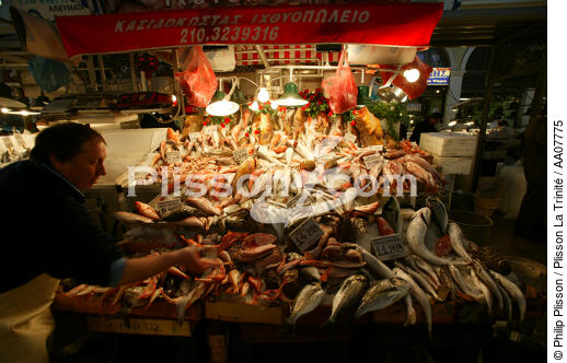 Scène de marché à Athènes. - © Philip Plisson / Plisson La Trinité / AA07775 - Nos reportages photos - Grèce
