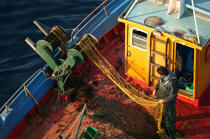 Pêche dans les Cyclades. © Philip Plisson / Plisson La Trinité / AA07881 - Nos reportages photos - Métier