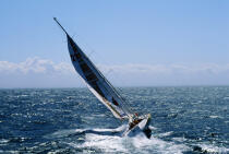 Vendée Globe 1996 © Philip Plisson / Plisson La Trinité / AA07906 - Photo Galleries - Maxi-monohull Racing Yacht