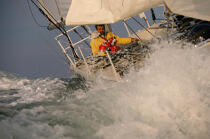VDH sur le 1er Vendée Globe. © Philip Plisson / Plisson La Trinité / AA07913 - Photo Galleries - Sailing Race