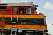 Train au Panama © Philip Plisson / Plisson La Trinité / AA08030 - Nos reportages photos - Transport ferrovière