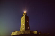 La Tour d'Hercules de nuit. © Guillaume Plisson / Plisson La Trinité / AA08081 - Photo Galleries - Lighthouse [Galicia]