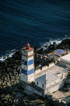 Le phare de Santa Marta au Portugal. © Philip Plisson / Plisson La Trinité / AA08576 - Nos reportages photos - Phare [Por]