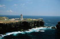Le phare de Cabo Cavoeiro au Portugal. © Philip Plisson / Plisson La Trinité / AA08581 - Photo Galleries - Lighthouse [Por]