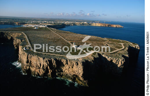 Le phare de Sagres au Portugal. - © Philip Plisson / Plisson La Trinité / AA08601 - Photo Galleries - Portuguese Lighthouses