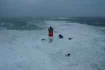 Gros temps sur la mer d'iroise. © Philip Plisson / Plisson La Trinité / AA08659 - Nos reportages photos - Couleur