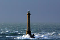 Le phare de la Hague dans le Raz Blanchard. © Philip Plisson / Plisson La Trinité / AA08662 - Photo Galleries - Rough weather