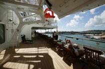 A bord du Queen Mary II. © Philip Plisson / Plisson La Trinité / AA08686 - Nos reportages photos - Transport maritime