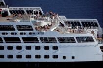 Le Queen Mary II. © Philip Plisson / Plisson La Trinité / AA08714 - Nos reportages photos - Transport maritime