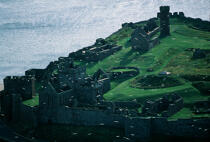 Les Ruines du château de Peel sur l'île de Man. © Philip Plisson / Plisson La Trinité / AA08916 - Nos reportages photos - Man [île de]