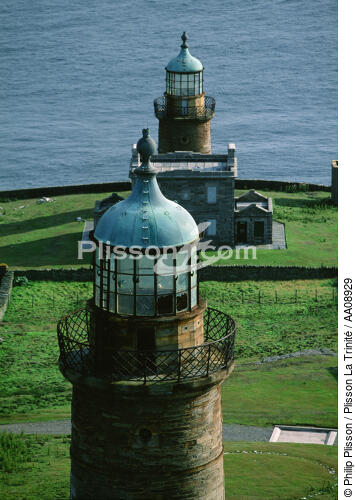 Phares sur l'île de Man. - © Philip Plisson / Plisson La Trinité / AA08929 - Nos reportages photos - Auteur