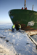 Brise-glace en Mer Baltique. © Philip Plisson / Plisson La Trinité / AA09092 - Nos reportages photos - Brise-glace