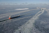 Icebreaker in the Baltic Sea. © Philip Plisson / Plisson La Trinité / AA09106 - Photo Galleries - Ice