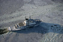 Brise-glace en Mer Baltique. © Philip Plisson / Plisson La Trinité / AA09111 - Nos reportages photos - Brise Glace en mer Baltique