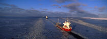 Voie maritime en Mer Baltique. © Philip Plisson / Plisson La Trinité / AA09119 - Nos reportages photos - Golfe de Botnie