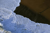 Jeu de vagues sur la barre d'Etel. © Philip Plisson / Plisson La Trinité / AA09239 - Nos reportages photos - Etel [Barre d']