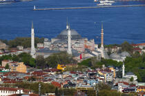 Istanbul, la mosquée Sainte Sophie. © Philip Plisson / Plisson La Trinité / AA09327 - Nos reportages photos - Istanbul, le détroit du Bosphore