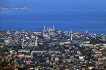 La ville d' Istanbul. © Philip Plisson / Plisson La Trinité / AA09333 - Nos reportages photos - Istanbul, le détroit du Bosphore