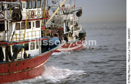 Bateau de pêche dans le port d'Istanbul. - © Philip Plisson / Plisson La Trinité / AA09397 - Nos reportages photos - Site [Turquie]