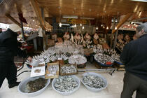 Fish market in Istanbul. © Philip Plisson / Plisson La Trinité / AA09404 - Photo Galleries - Bosphorus