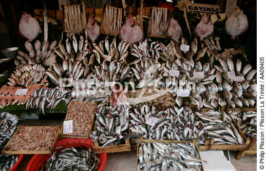 Marché aux poissons à Istanbul. - © Philip Plisson / Plisson La Trinité / AA09405 - Nos reportages photos - Caisse de poisson