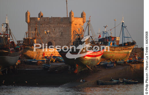 Essaouira. - © Philip Plisson / Plisson La Trinité / AA09568 - Nos reportages photos - Pêcheur du monde