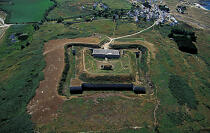 The Hoëdic Fort. © Philip Plisson / Plisson La Trinité / AA09663 - Photo Galleries - Grass