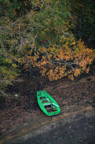 Barque sur l'Odet. © Philip Plisson / Plisson La Trinité / AA09762 - Nos reportages photos - Bateau à rames