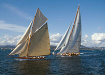 Tuiga and Candida during the Nioulargue 1993. © Philip Plisson / Plisson La Trinité / AA09862 - Photo Galleries - Good weather