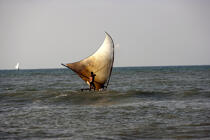 Jangada at sea. © Philip Plisson / Plisson La Trinité / AA10049 - Photo Galleries - Jangada