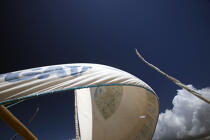 Aerofoil of a Jangada. © Philip Plisson / Plisson La Trinité / AA10177 - Photo Galleries - Town [Ceara]