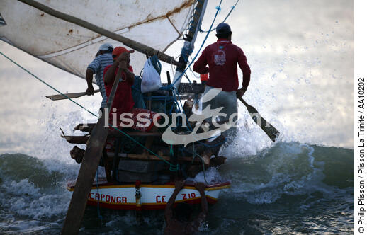 Pêcheurs à Caponga. - © Philip Plisson / Plisson La Trinité / AA10202 - Nos reportages photos - Jangadas do Brazil