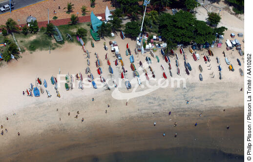 Plage de Jangadas à Fortaleza. - © Philip Plisson / Plisson La Trinité / AA10262 - Nos reportages photos - Jangada